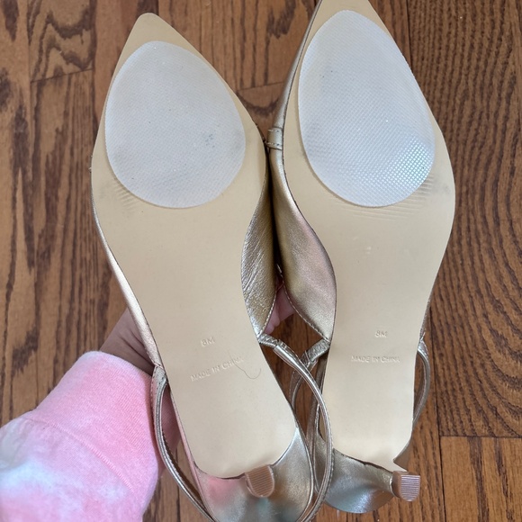 Gold Lilly slingback shoes - Picture 2 of 4